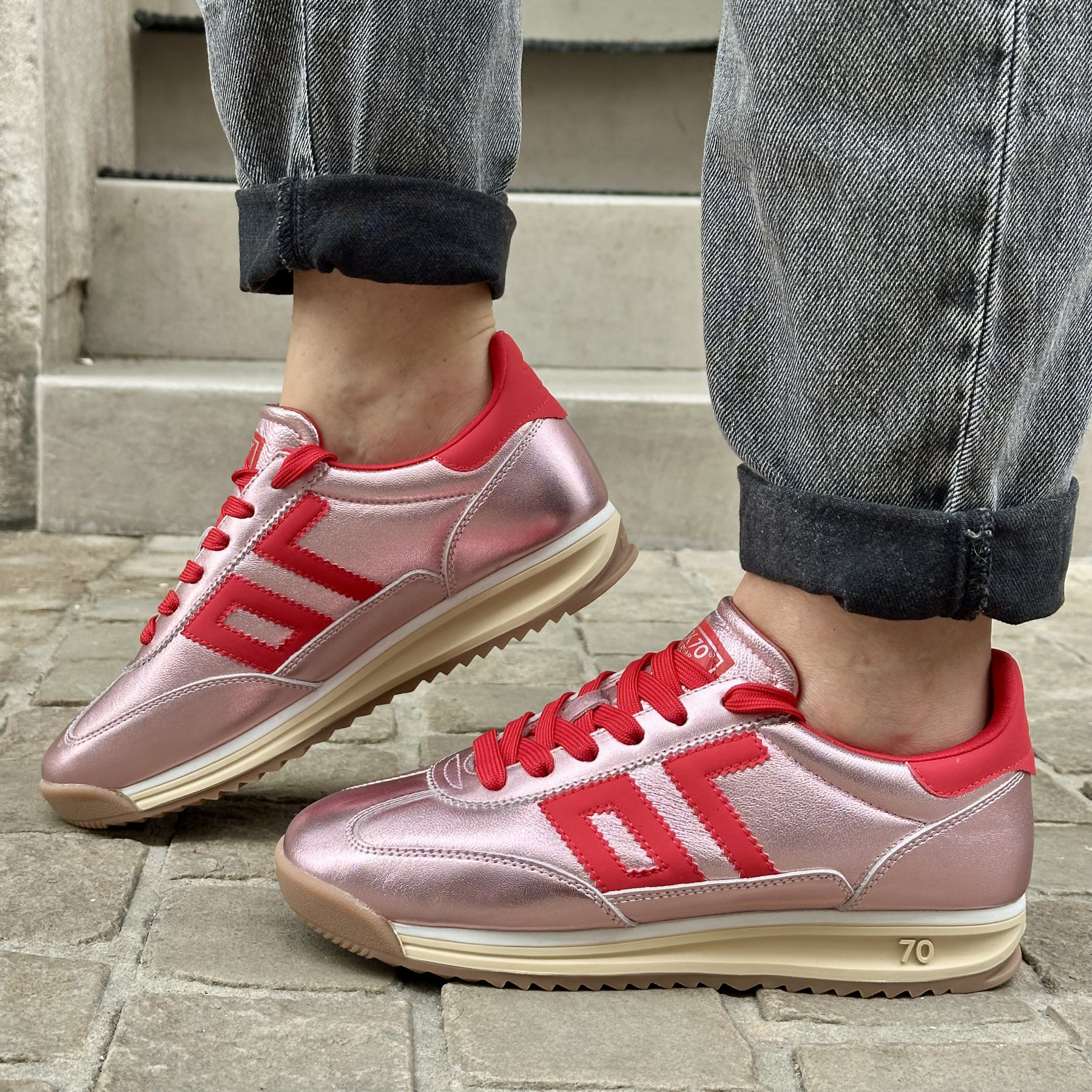 BACK 70 BASKET 41 METALLIC NUDE RED BACK 70 BASKET 41 METALLIC NUDE RED