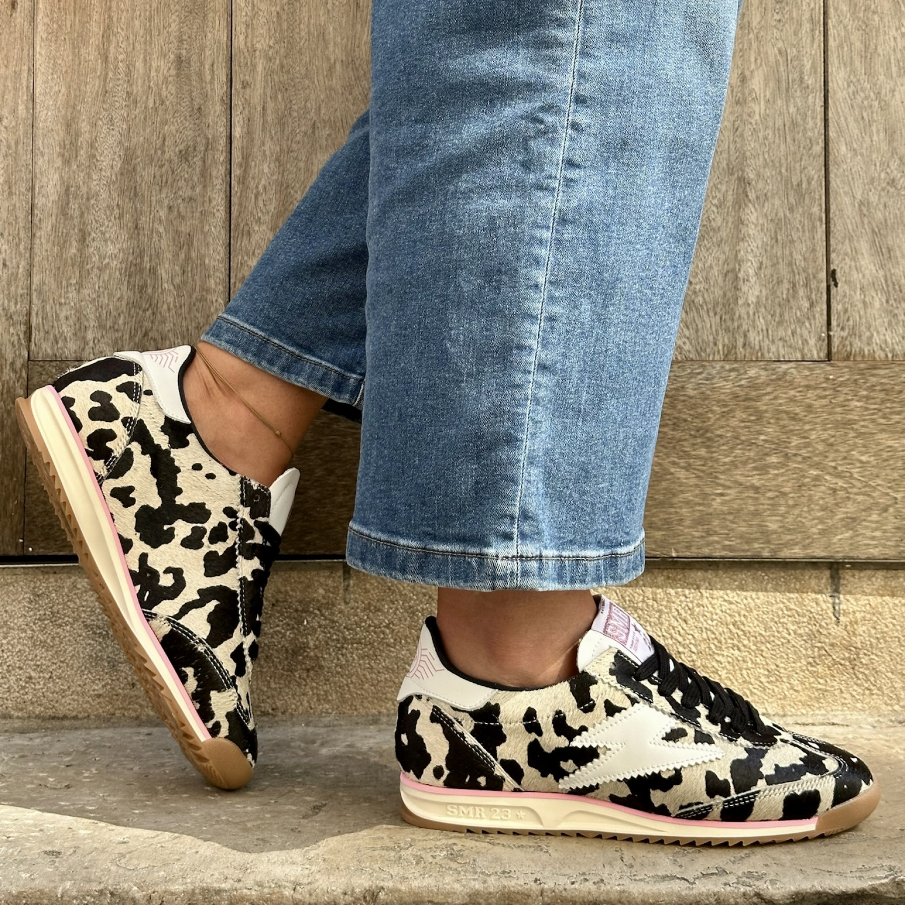 basket semerdjian joyce c852 imprimé vache basket semerdjian joyce c852 imprimé vache