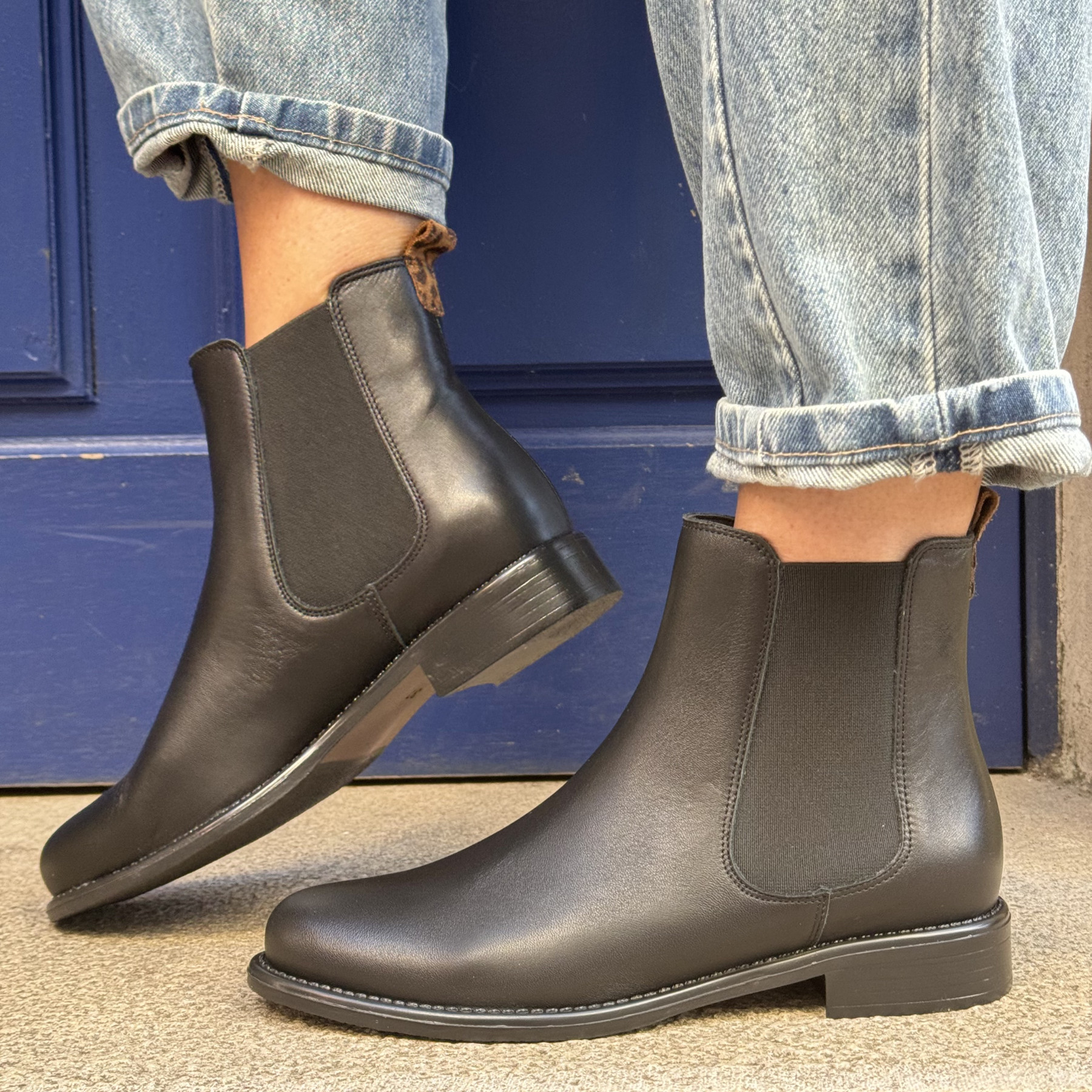 bottine we do noir cuir 99959 bottine we do noir cuir 99959