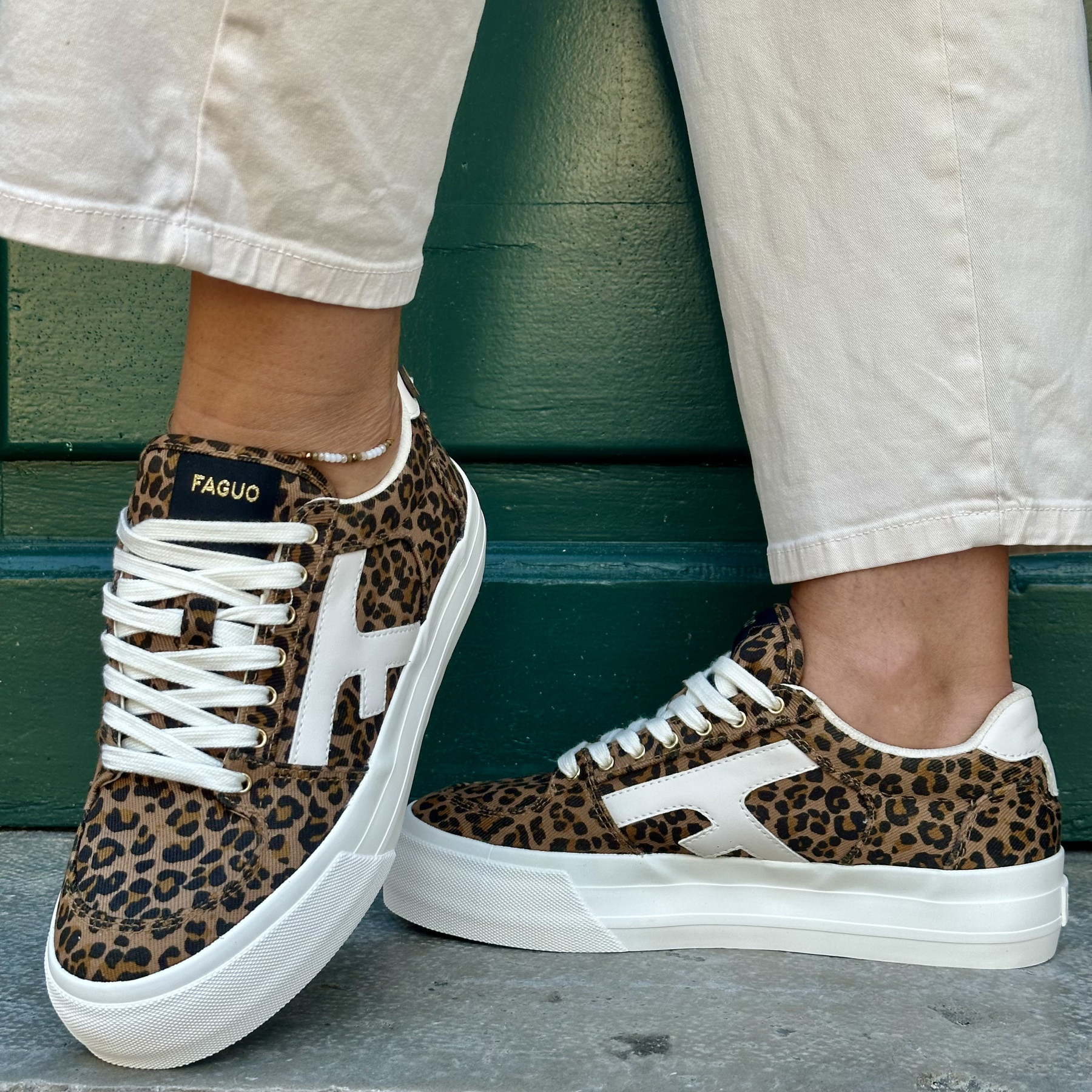 FAGUO BASKET WALNUT PLATEFORME LEOPARD FAGUO BASKET WALNUT PLATEFORME LEOPARD