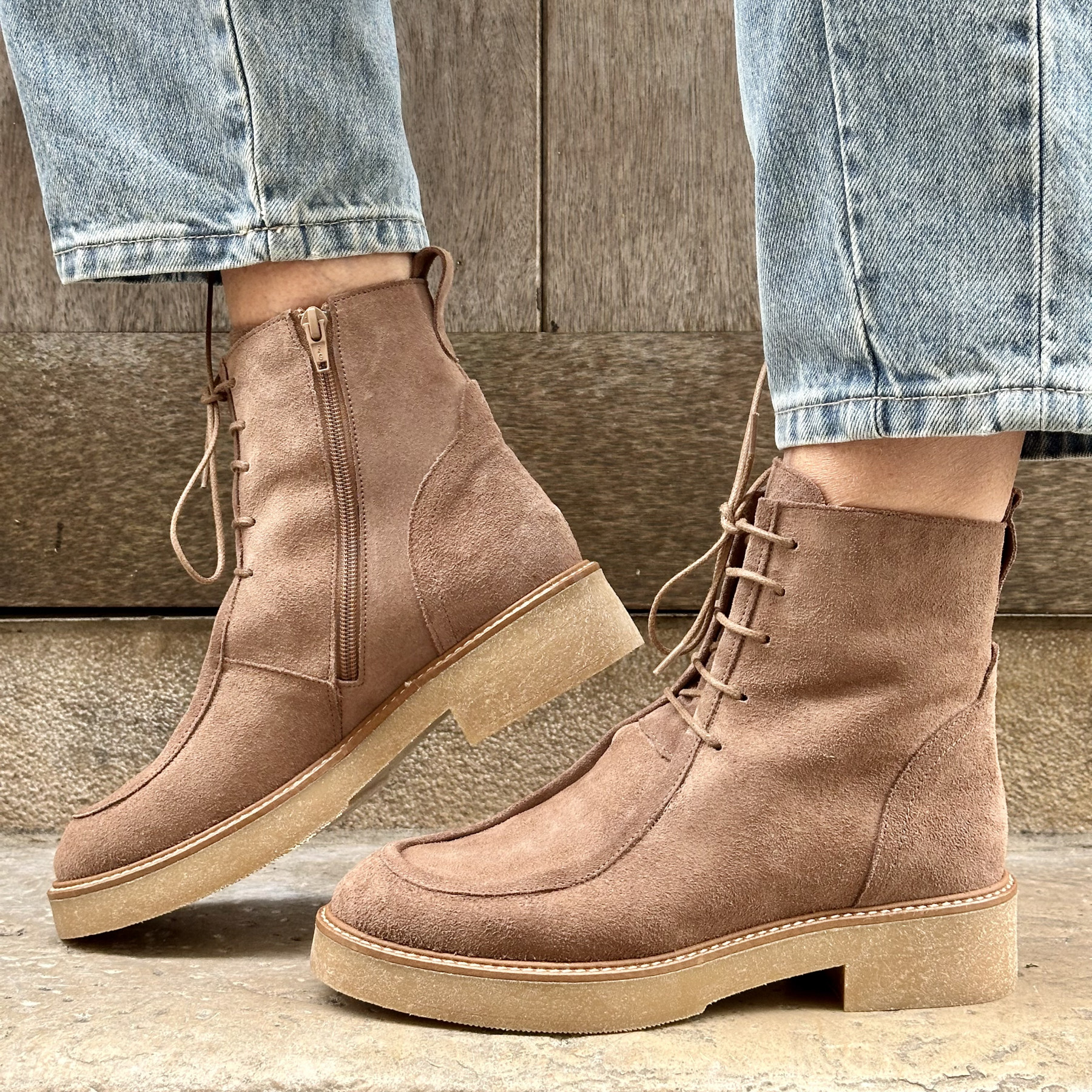 garance bottine naka taupe garance bottine naka taupe