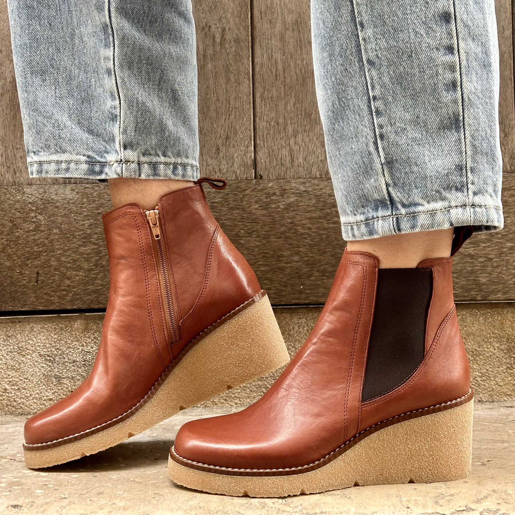 garance bottines victia marron garance bottines victia marron