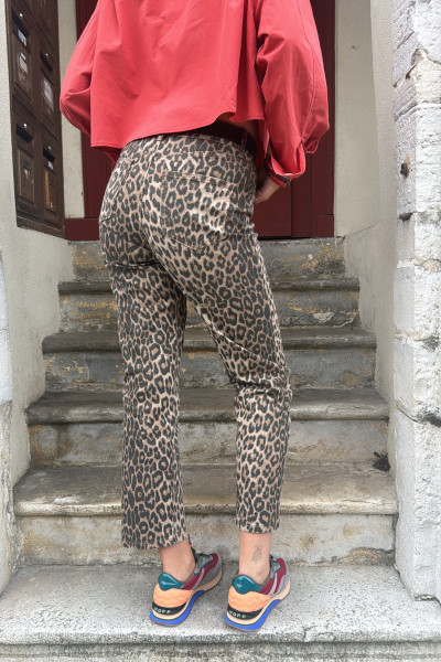 Jeans solange oraije JD544 motif leopard chummy