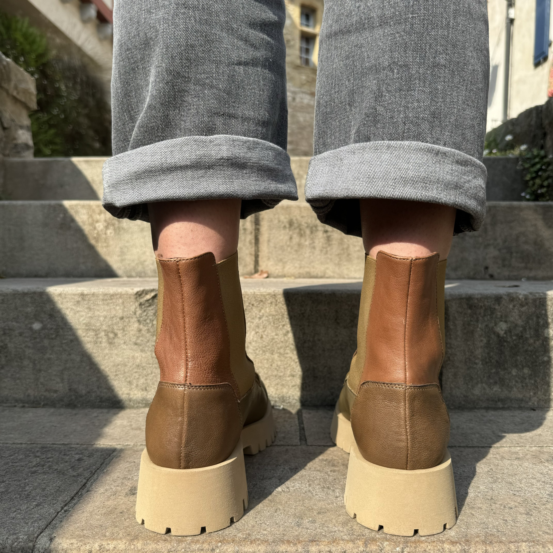 MINKA BOTTINES HILAD TAUPE-KAKI