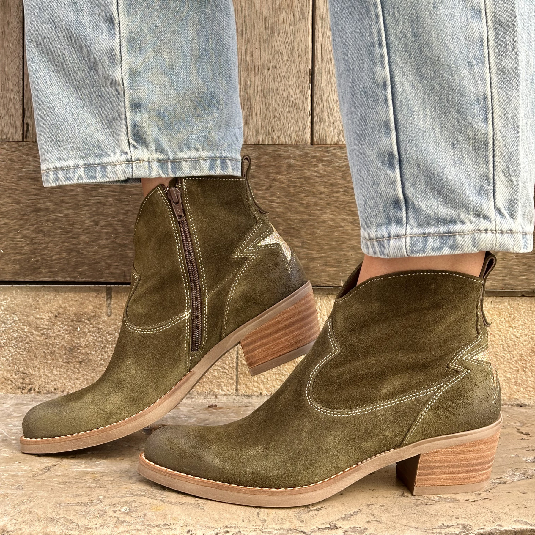 MKD bottines april crute A356 glitter gold MKD bottines april crute A356 glitter gold