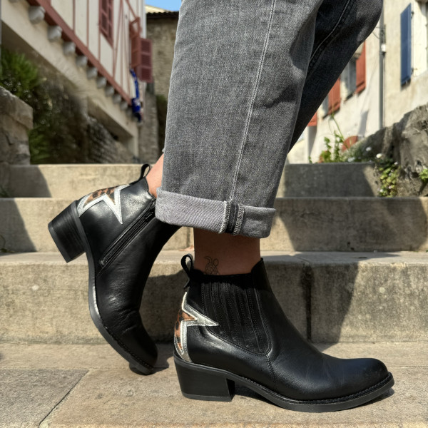 MKD BOTTINES GAEL VELVET NOIRES  