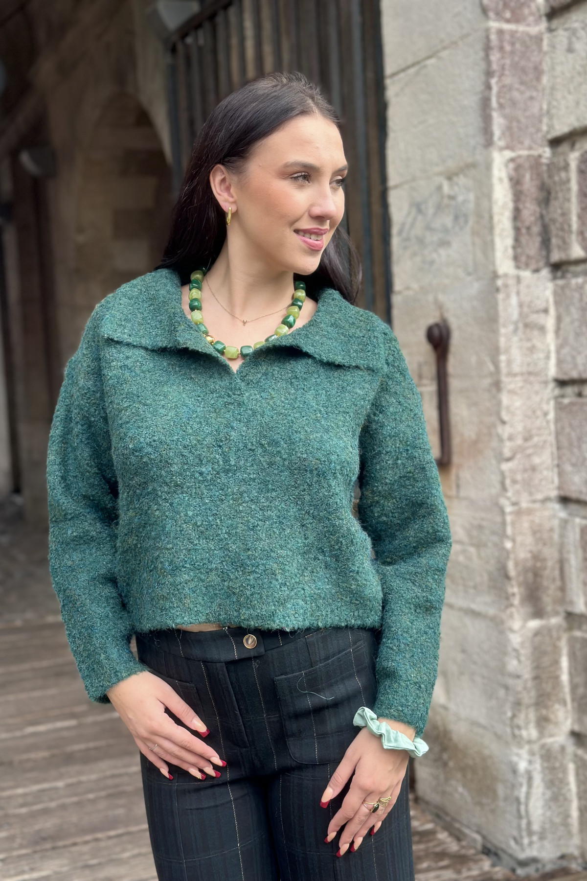 pull col v the korner vert avec col 25203293 sweater pull col v the korner vert avec col 25203293 sweater