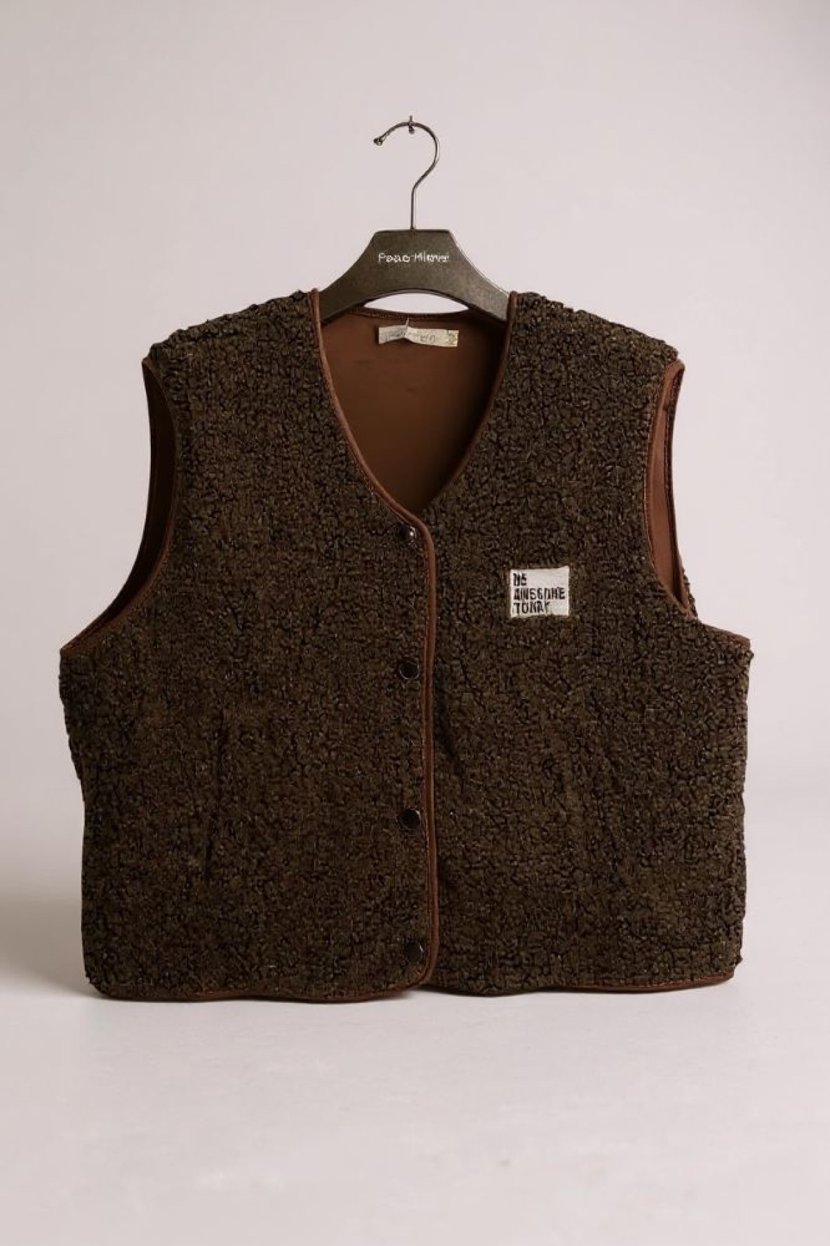 veste sans manches sherpa chocolat 32070 veste sans manches sherpa chocolat 32070